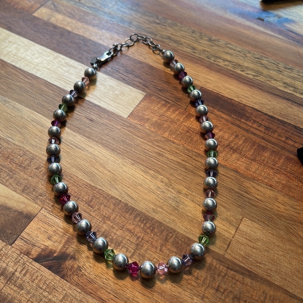 EMILY Ray 925 Beaded Necklace. P/A